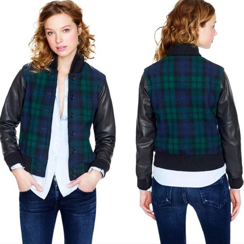J. Crew Factory Varsity Bomber Jacket
